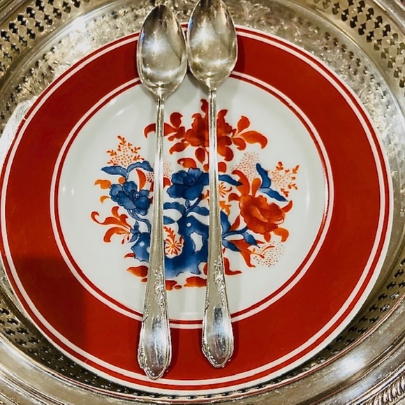 Vintage Other - BUNDLE ONLY-Vintage Silverplate Iced Tea Spoons Meadowbrook Pattern